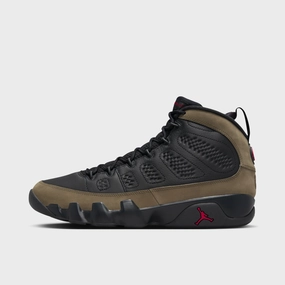 Sharp Response Jordan 9 Retro Black / True Red - Light Olive