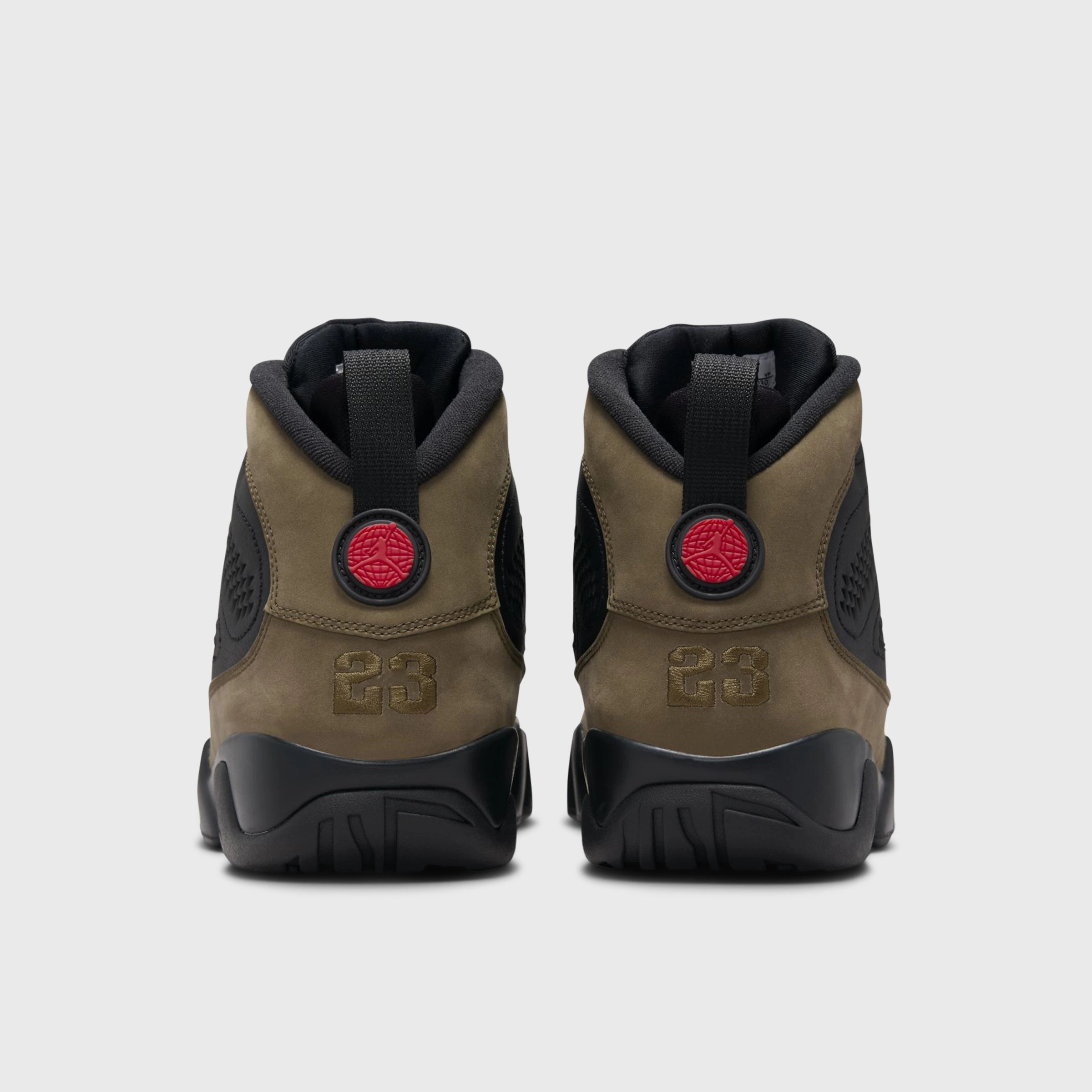 Jordan 9 Retro Black / True Red - Light Olive Seamless Inner Lining Torsional Stability System