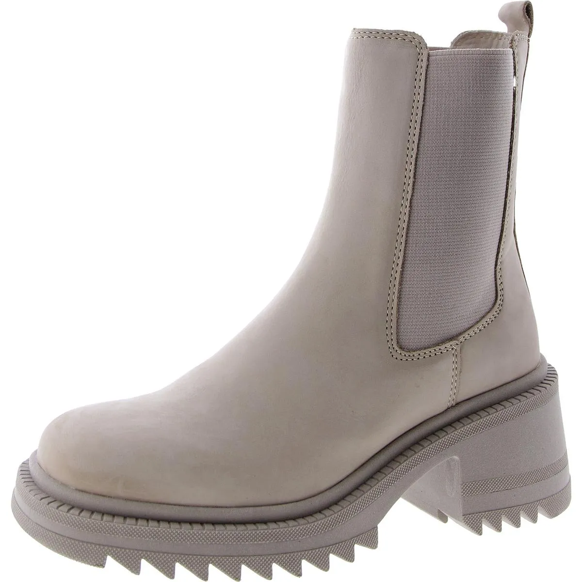 Garth Womens Leather Block Heel Chelsea Boots Cozy And Warm