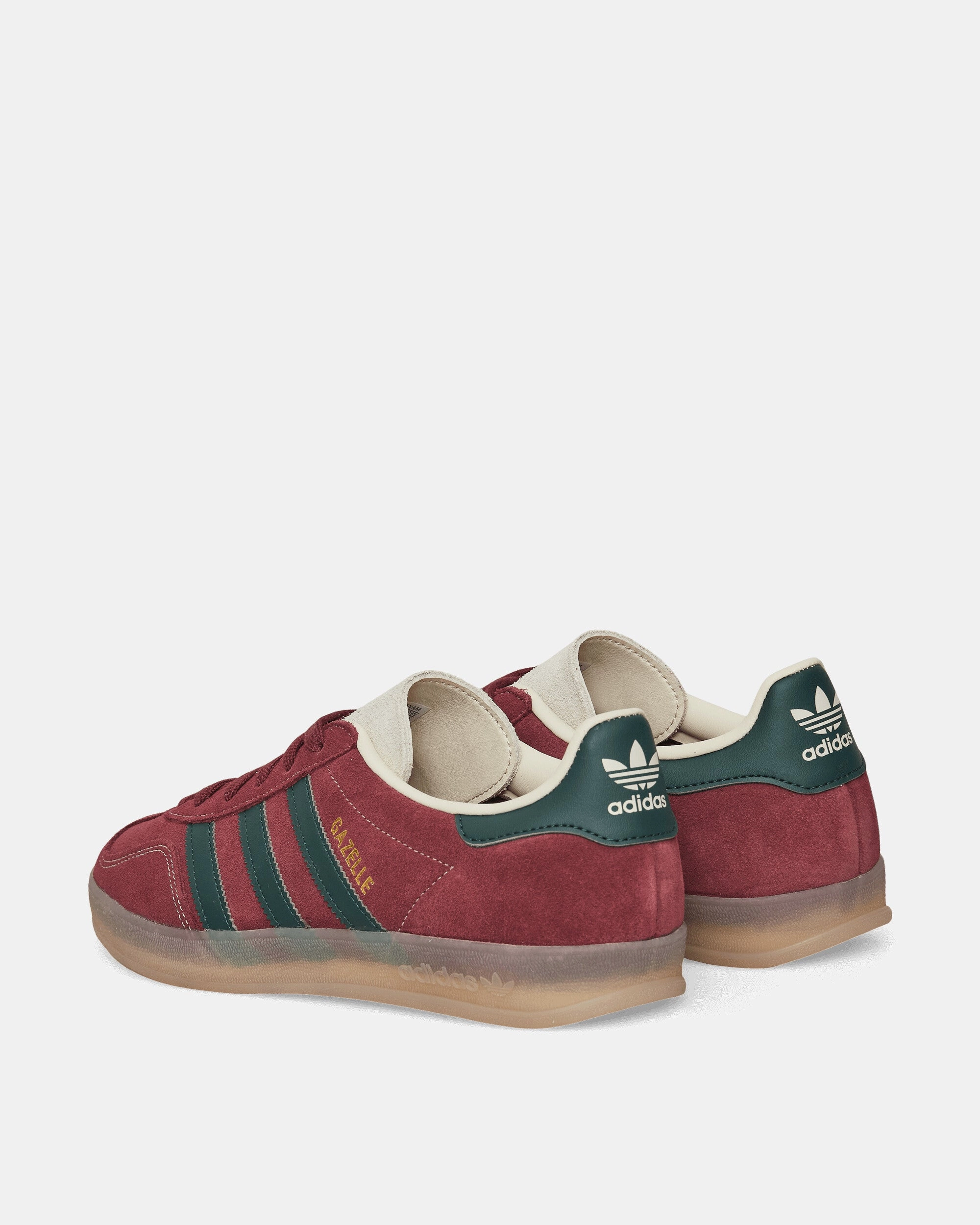 Minimalist Stitching Gazelle Indoor Sneakers Shadow Red / Shadow Green