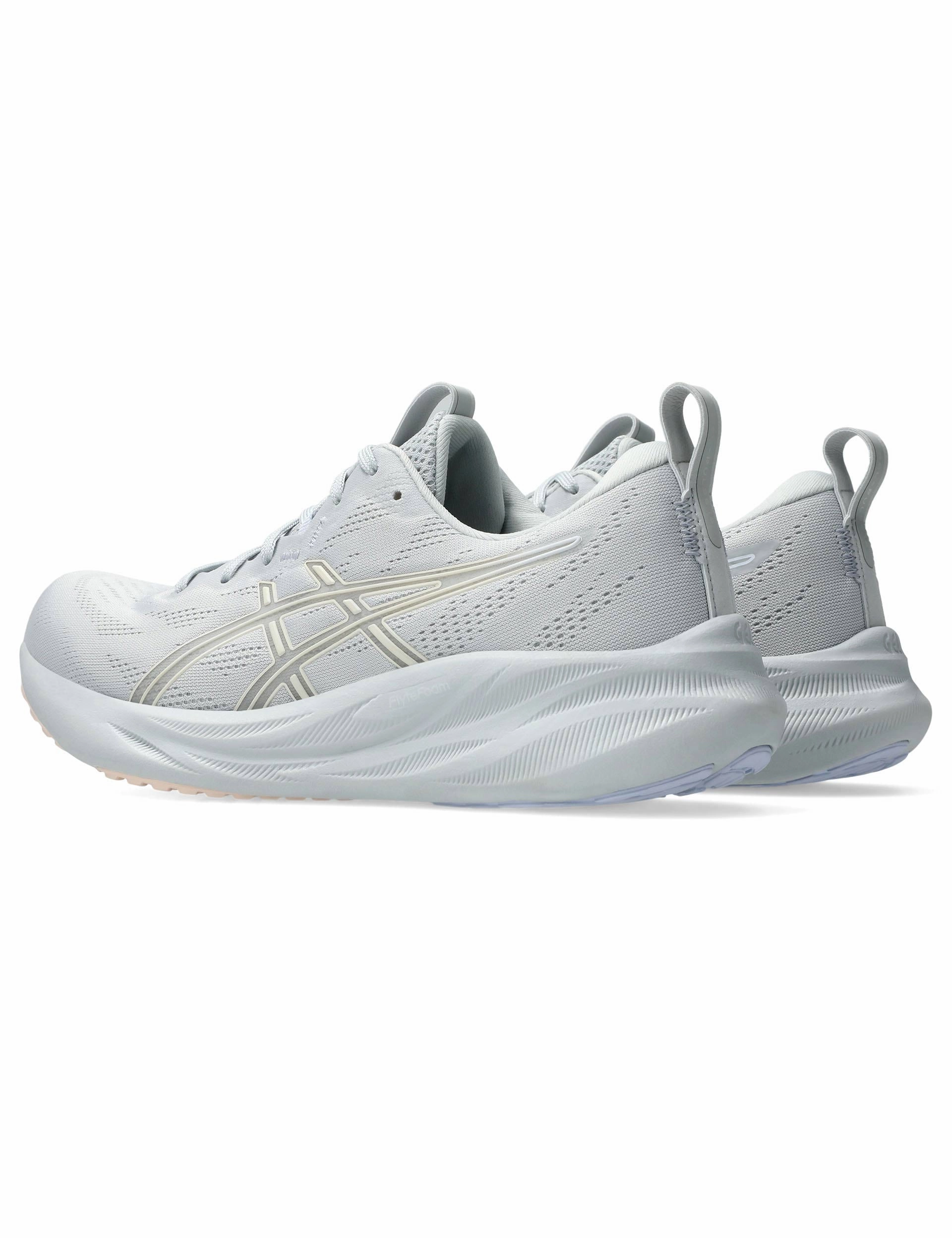 Gel-Pulse 16 - Concrete/Pearl Pink running on road youth trend