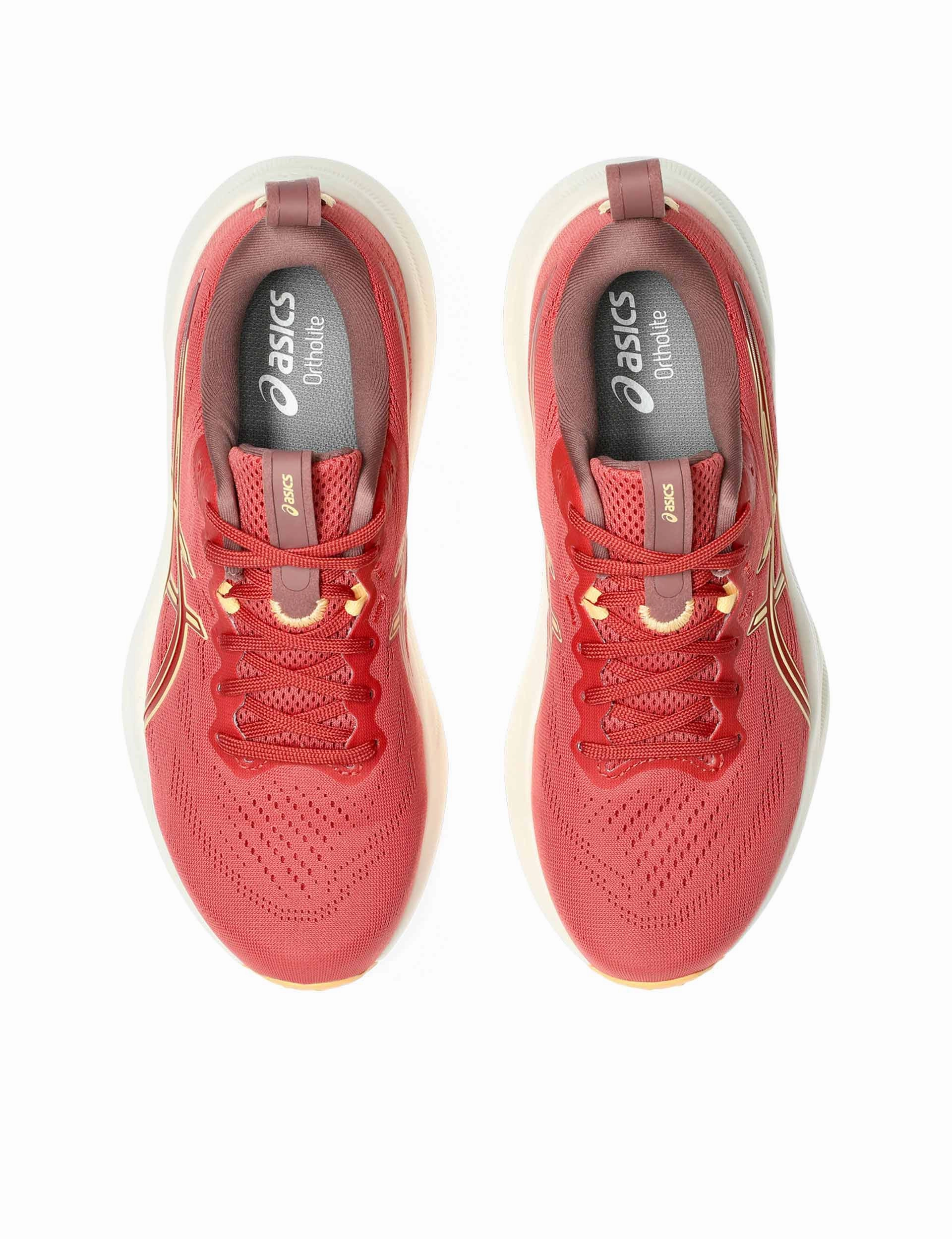 Gel-Pulse 16 - Dark Pink Clay/Orange Glow Breathable Footbed Balance training