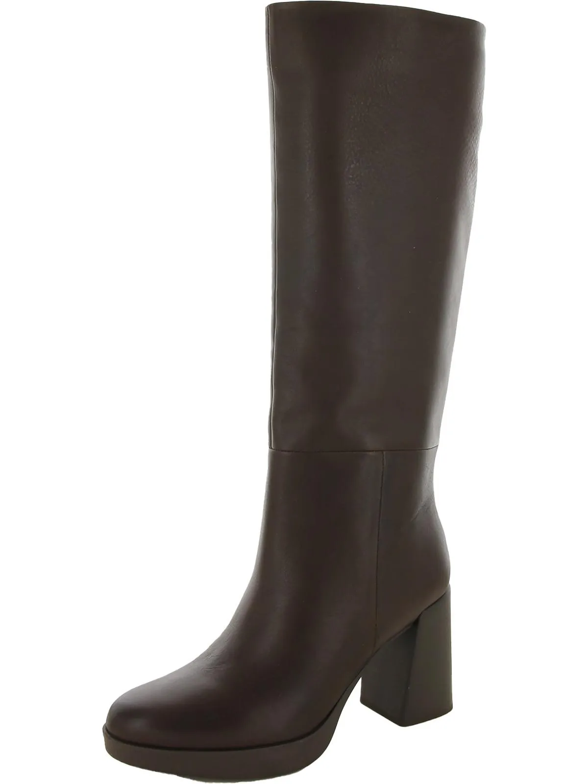 High Shaft Quick Fit Genn-Align Womens Leather Round Toe Knee-High Boots