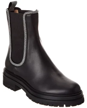Supportive sole Protective Finish Hiking Trails Gianvito Rossi Crystal Chester Leather Boot
