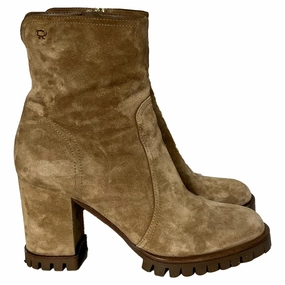 Gianvito Rossi Timber Zipped Ankle Boots in Brown Suede Quick Drying Rainy Day Commuter