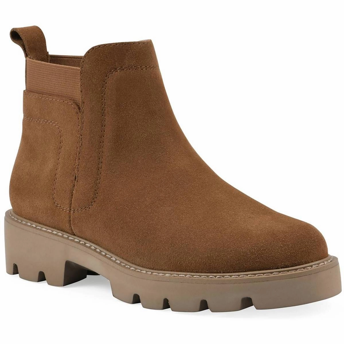 Running Rugged Built Cold Climate Glassie Womens Solid Suede Chelsea Boots