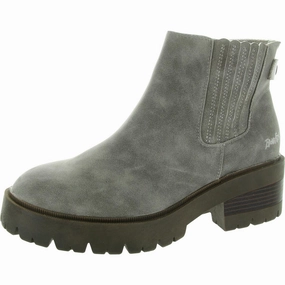 Joy Womens Lugged Sole Faux Leather Chelsea Boots Protective Upper Trail Friendly