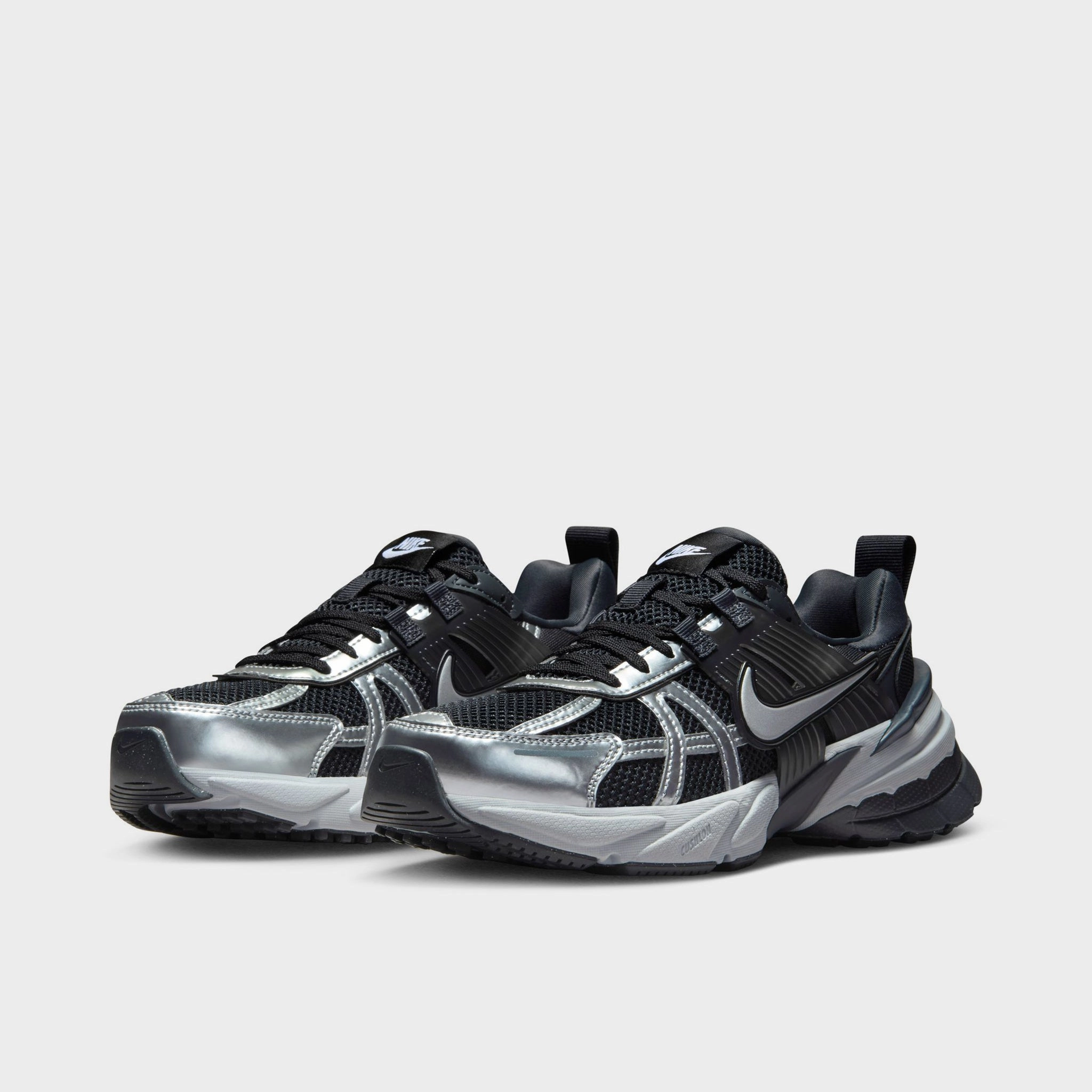 School Ready Modern Urban Nike Women's V2K Run Black / Metallic Silver - Anthracite