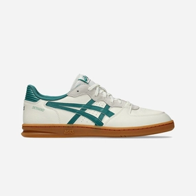 modern - style wooden - floor shoes ASICS | SKYHAND OG { CREAM/RAINY LAKE