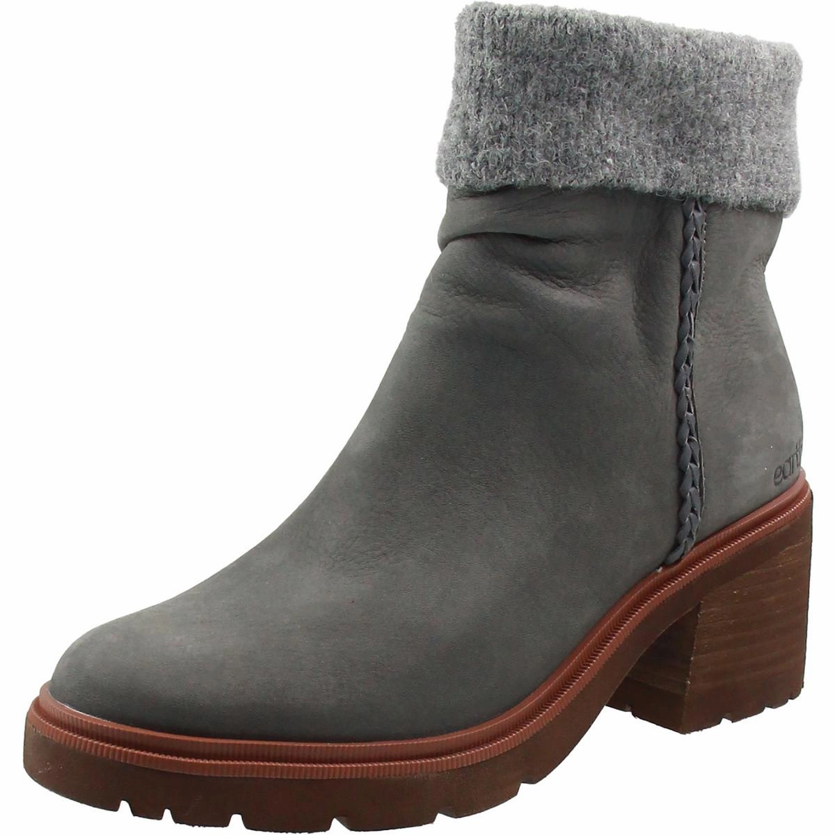 Insulated Outdoor Trek Gresa Womens Block Heel Faux Fur Booties