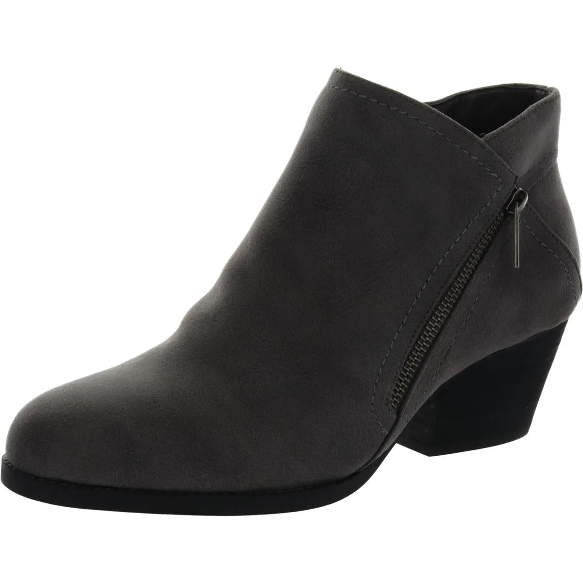Slip Resistant City Walking Comfortable buckles Bobbi Womens Faux Suede Ankle Booties