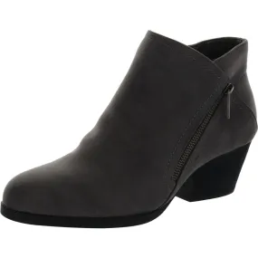 Roll Up Bobbi Womens Faux Suede Ankle Booties