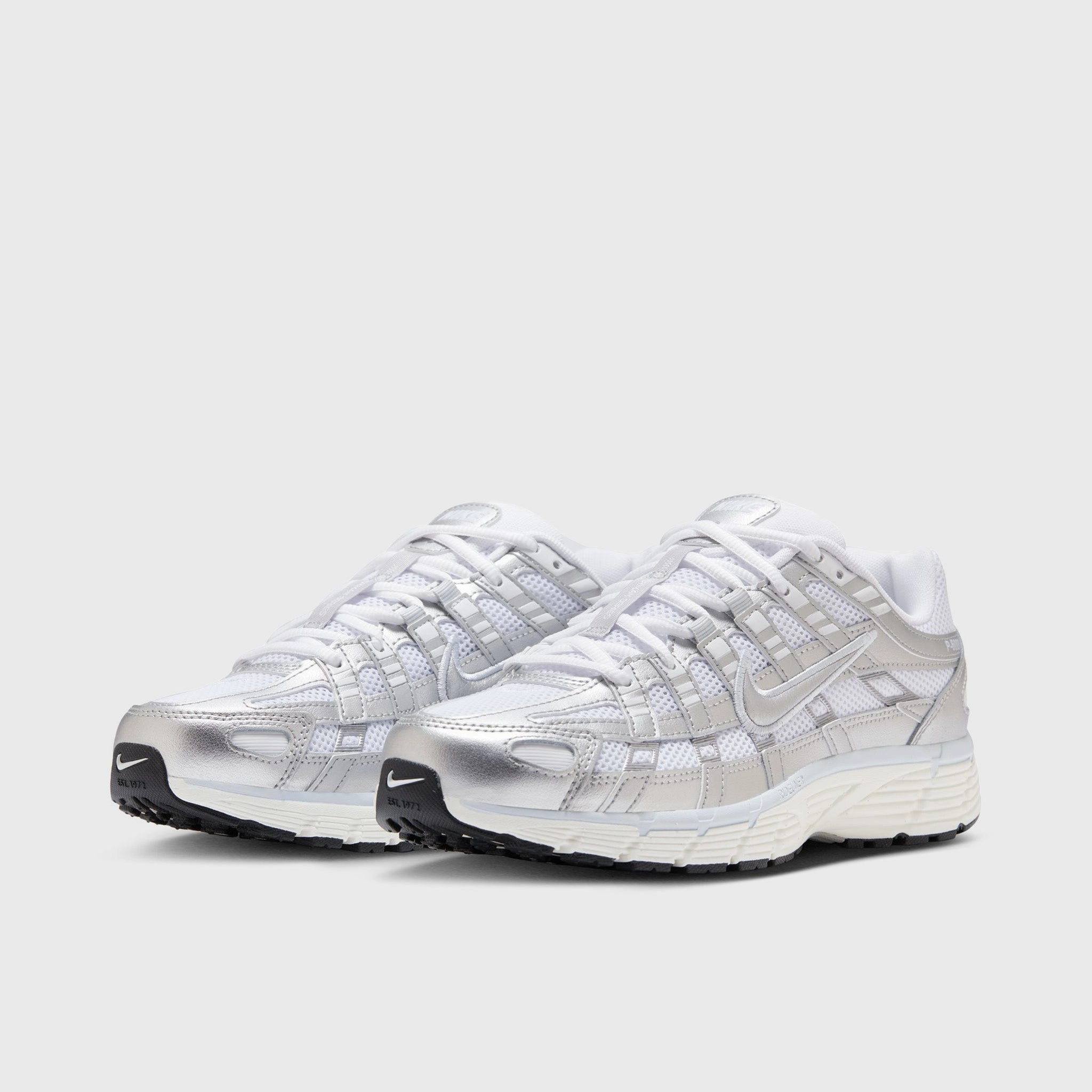 Basic Style Nike Women's P-6000 White / Metallic Silver - Blue Tint