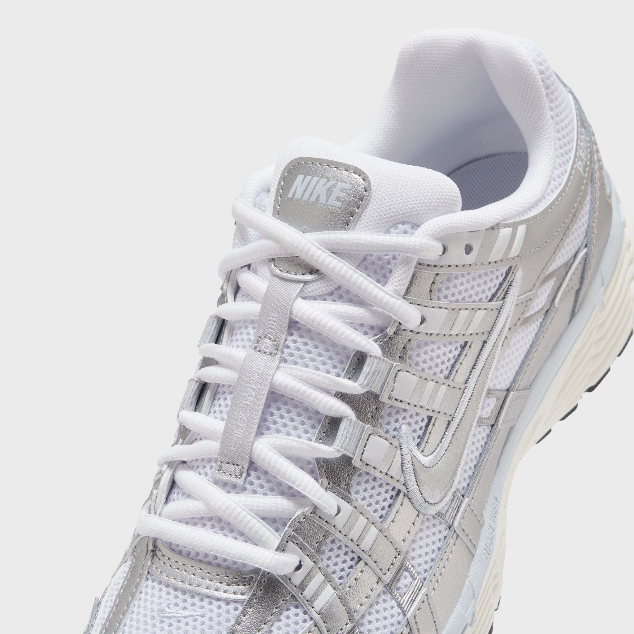 Nike Women's P-6000 White / Metallic Silver - Blue Tint Cruise Walk