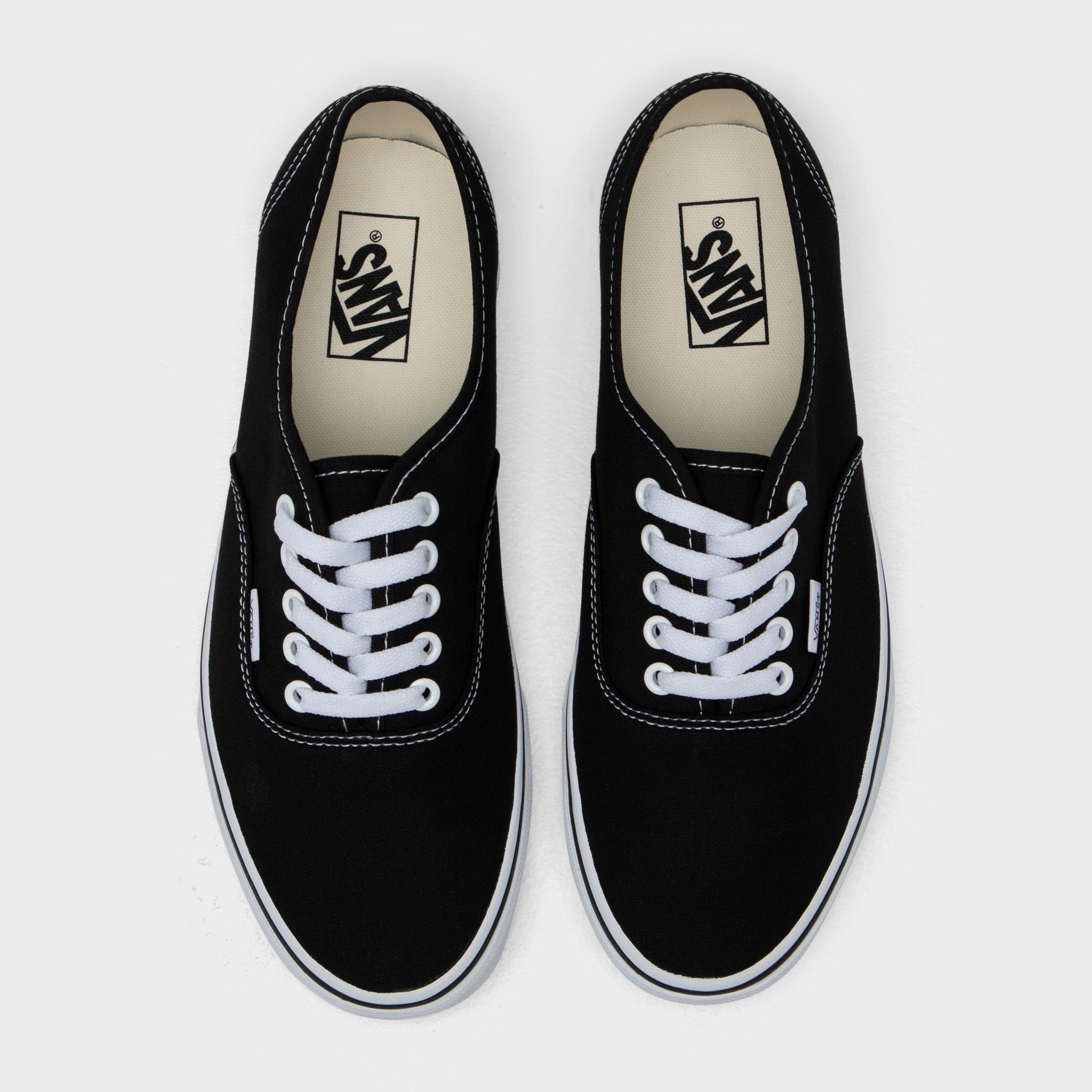 Leather Upper Meadow Run Vans Authentic / Black