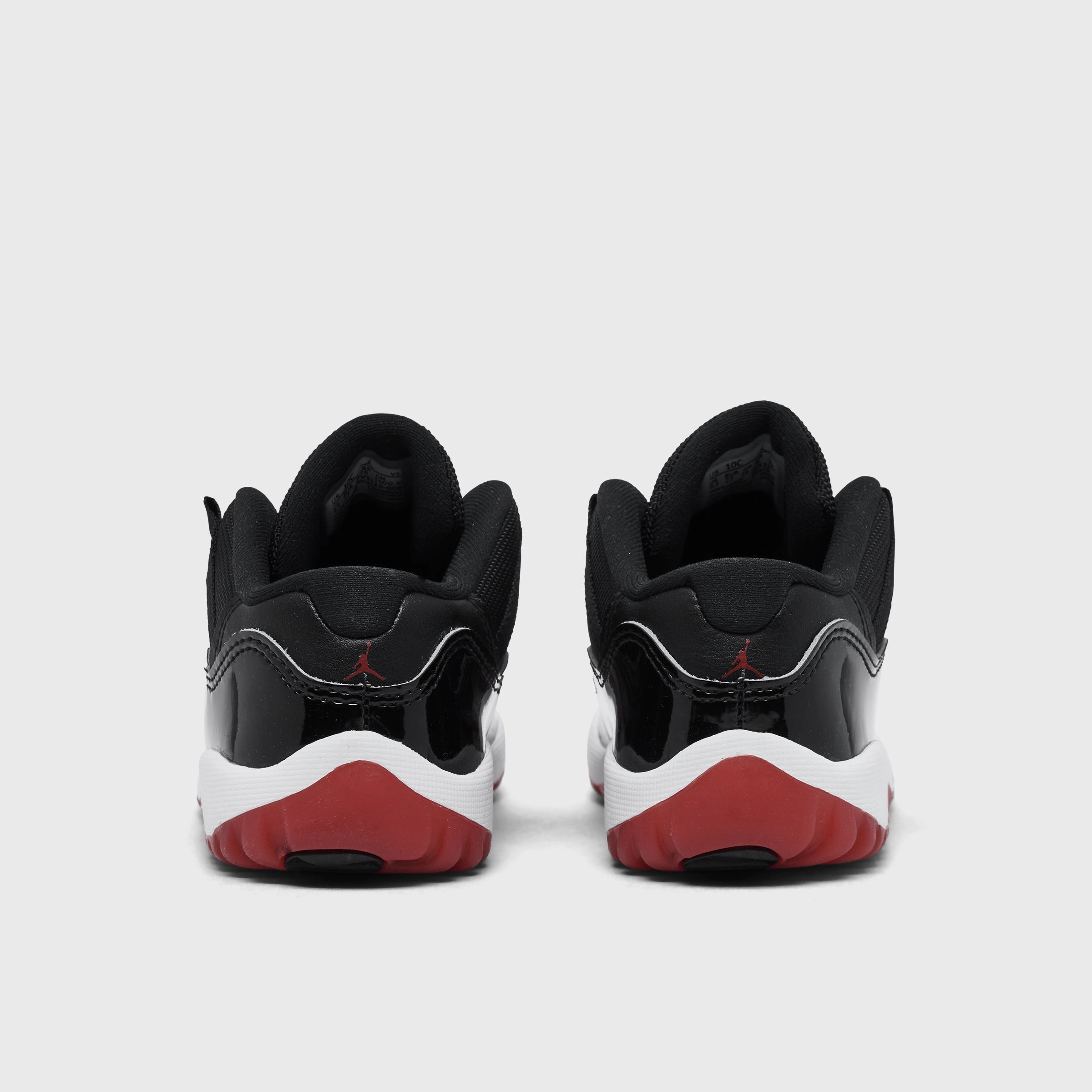 Jordan 11 Retro Low TD Black / Varsity Red - White Adaptive Lace System