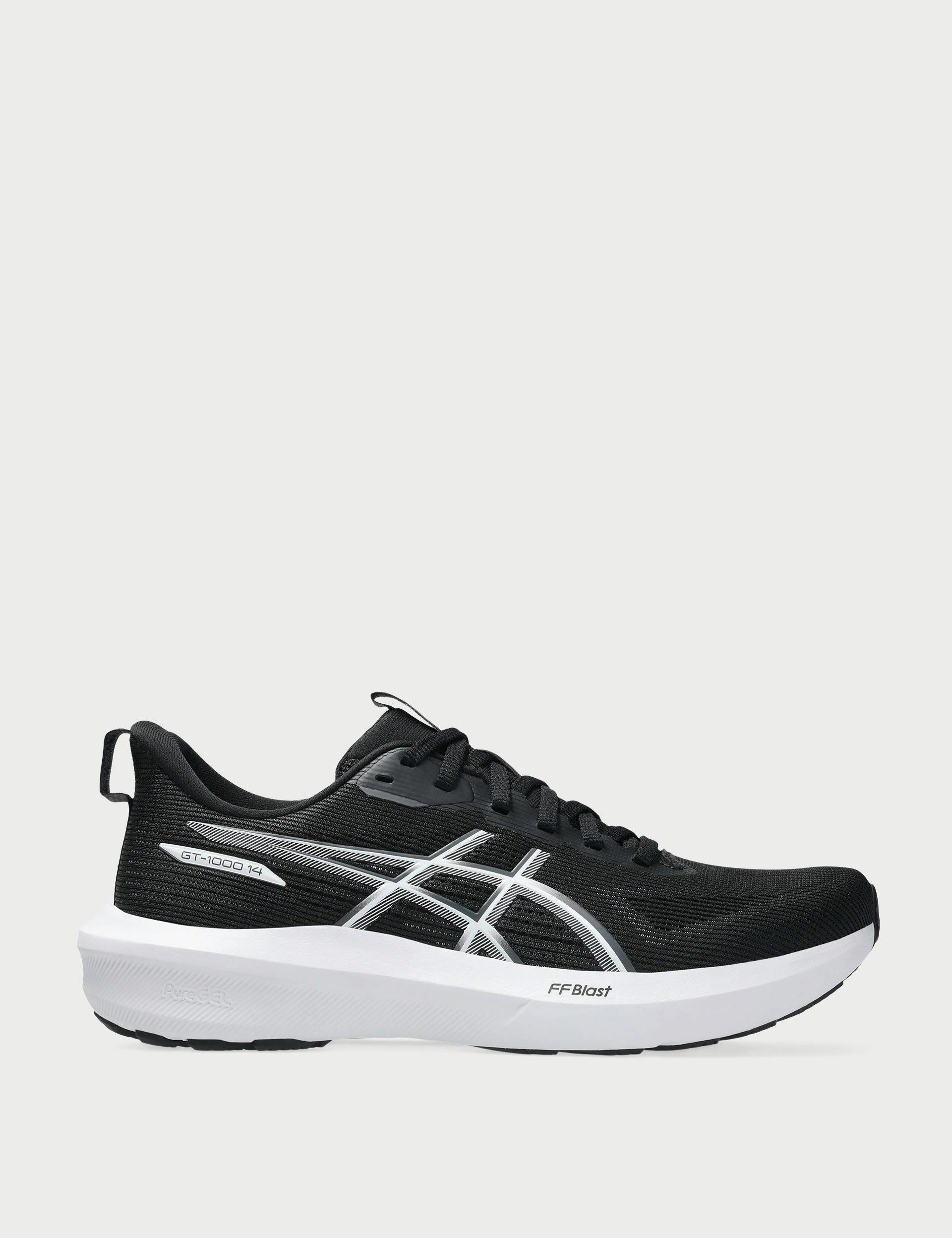 GT-1000 14 - Black/White rough shoes running on the beach