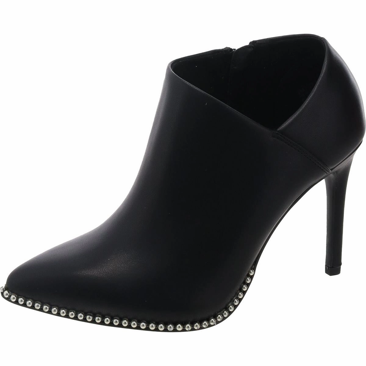Hadix  Womens Studded Faux Leather Booties Quick Drying Cold Climate