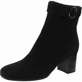 Hally  Womens Buckle Suede Booties Waterproof Upper