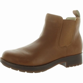 Comfortable Womens Stretch Leather Chelsea Boots