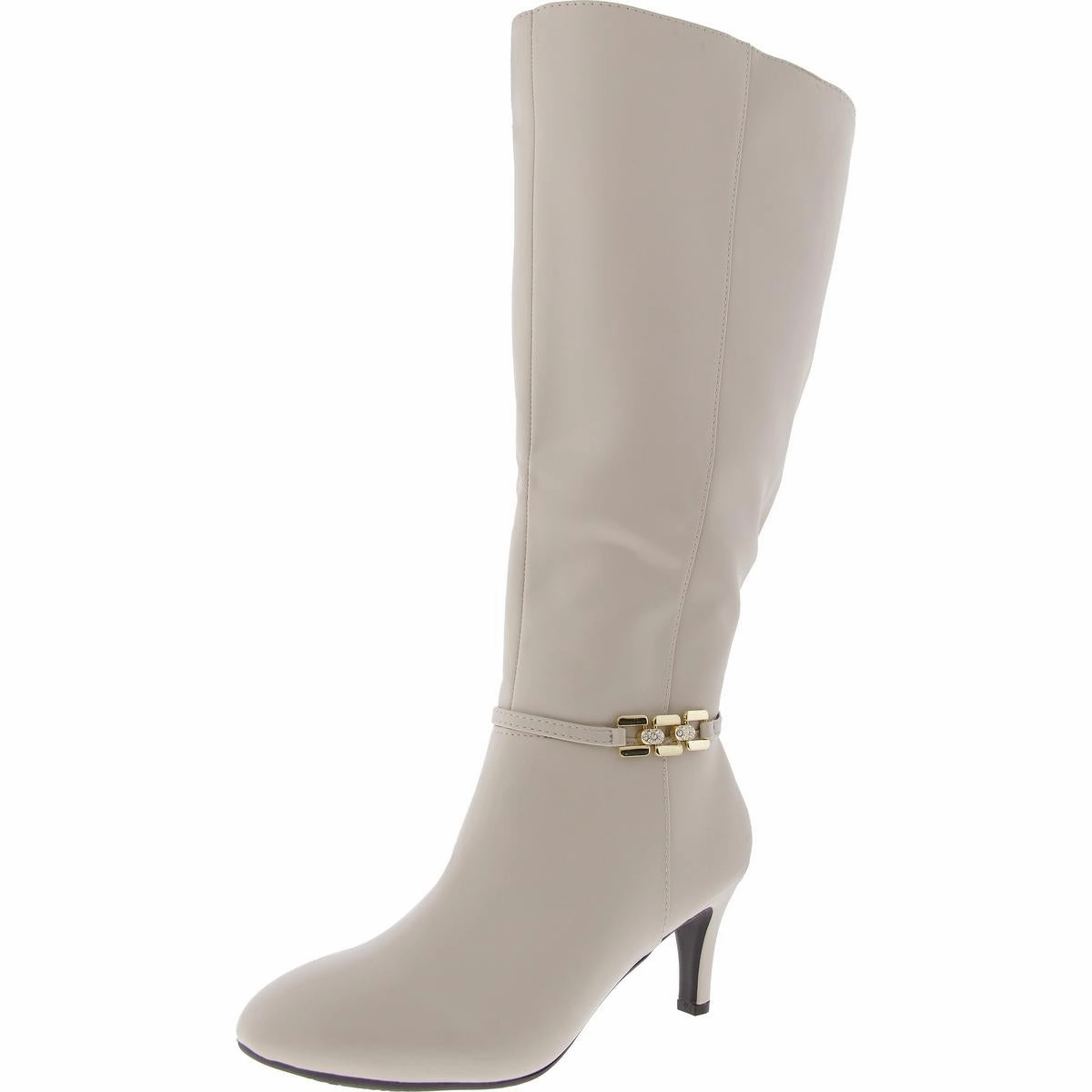 Rugged Built Adventure Journey work use Hanlee Womens Zipper Faux Leather Knee-High Boots