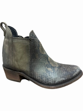 Premium Comfort Women's Elsa Python Skin Boots In Brown