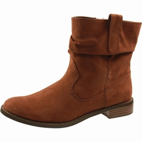 ZipUp chemical-resistant PAGEE Womens Zipper Faux Suede Ankle Boots