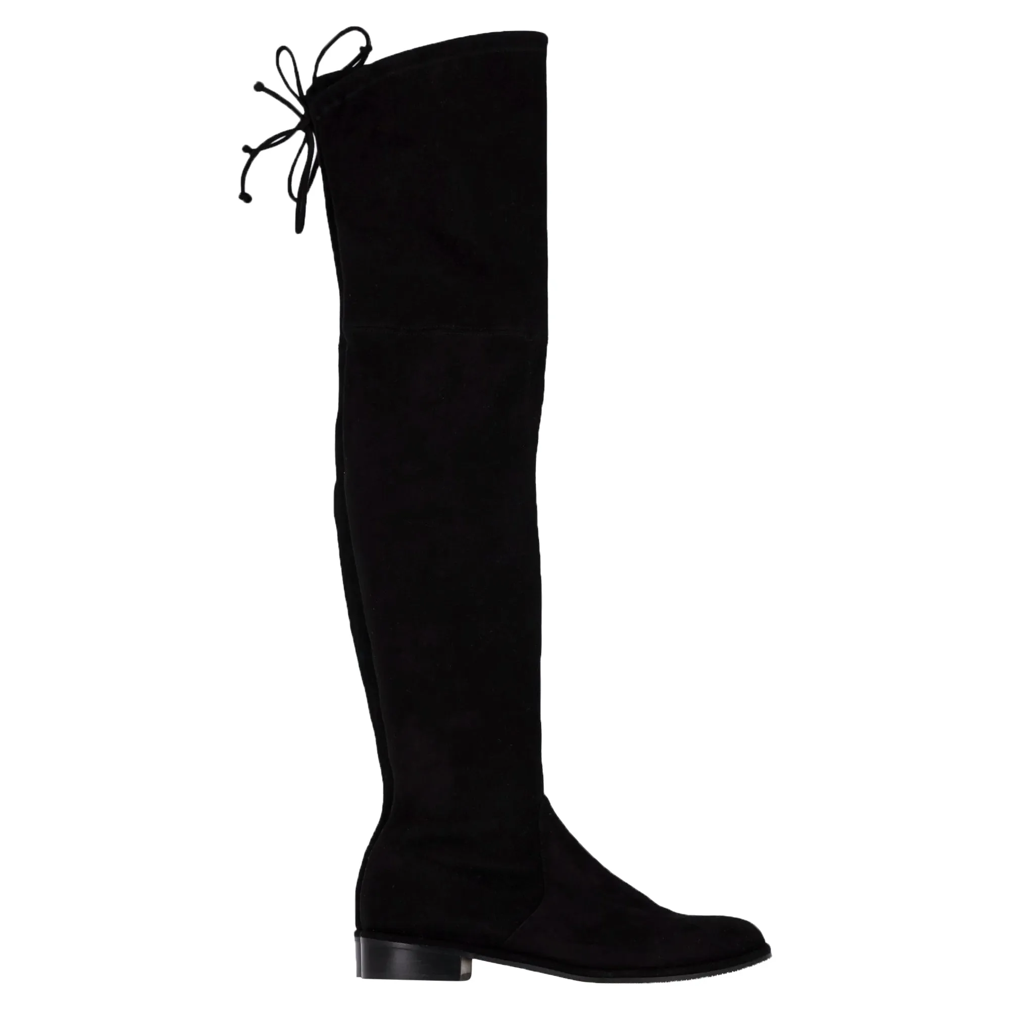 Slip Resistant Hiking Trails Stuart Weitzman Low Land Boots in Black Suede
