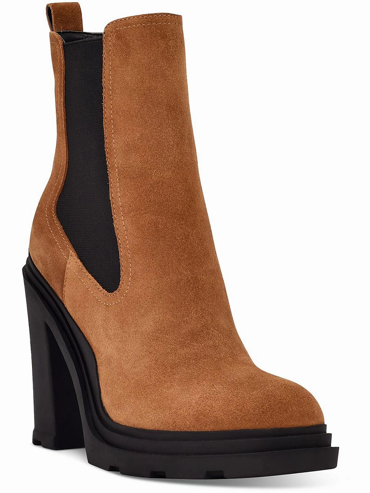 Comfortable Style Ramio  Womens Pull On Leather Chelsea Boots