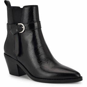 Womens Buckle Leather Ankle Boots Air Flow