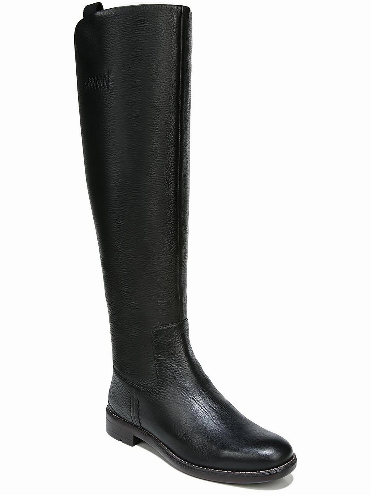 Metal Edge Meyer Womens Leather Narrow Calf Knee-High Boots