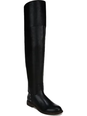 Stable Support Night Travel Haleen Womens Leather Wide Calf Knee-High Boots