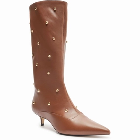 Artist Timeless Style bota salto biaxo Womens Embellished Man Made Mid-Calf Boots