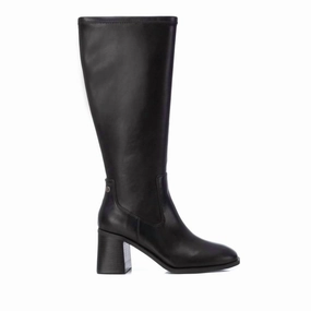Women's Faux Leather Boots In Black Daily Movement Slim Profile