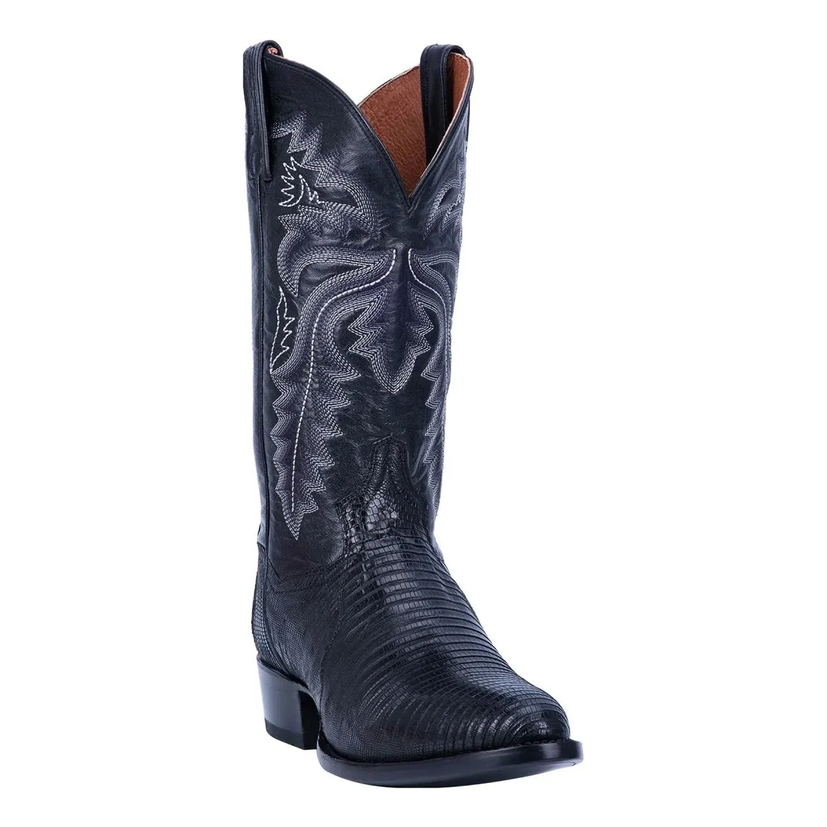 Slip Resistant All Day Wear Dan Post Men's Winston Teju Lizard Black