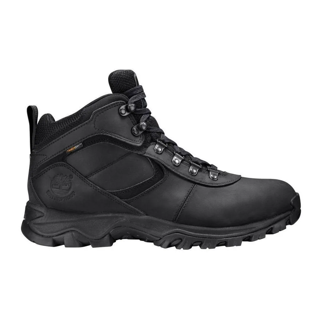 Padded Interior Snow Trekker Comfort Padding Timberland Men's Mt. Maddsen Mid Hiking Boots Black Waterproof