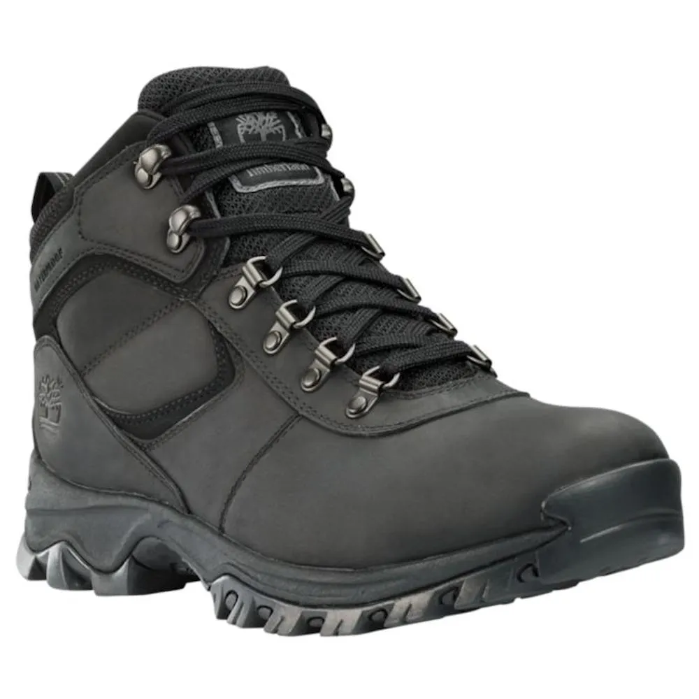 Adjustable Timberland Men's Mt. Maddsen Mid Hiking Boots Black Waterproof