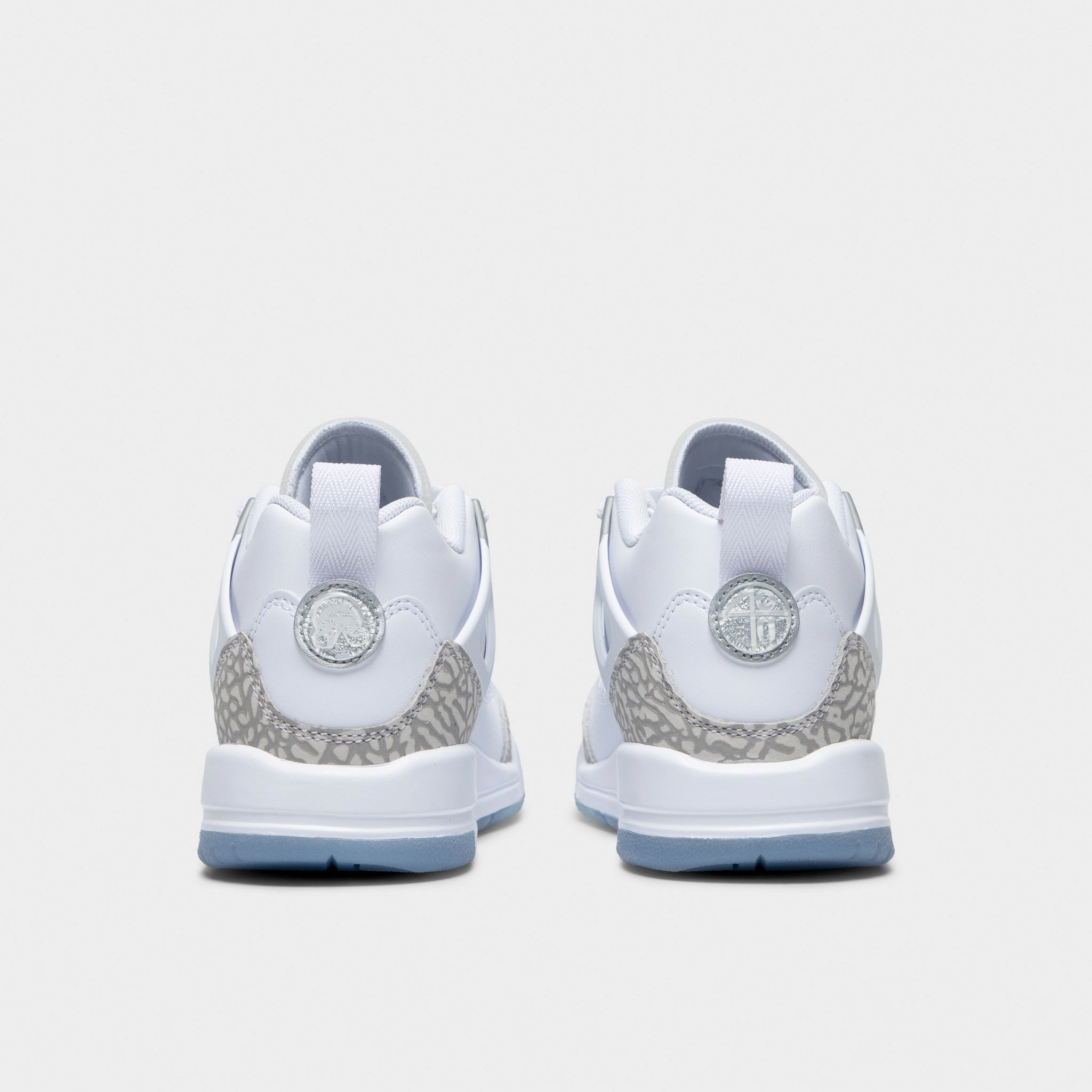 Jordan Spizike Low GS White / Neutral Grey - Metallic Silver Compression Molded Outsole