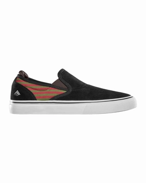 Orthopedic Footbed Technology Emerica Wino G6 Slip Cup - Black /Olive / Red