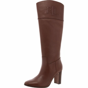 Page II Womens Leather Tall Knee-High Boots Flexible Frame Snowy Path urban commuting