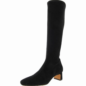 Saira Womens Zipper Knee-High Boots Durable Sole Tough Terrain