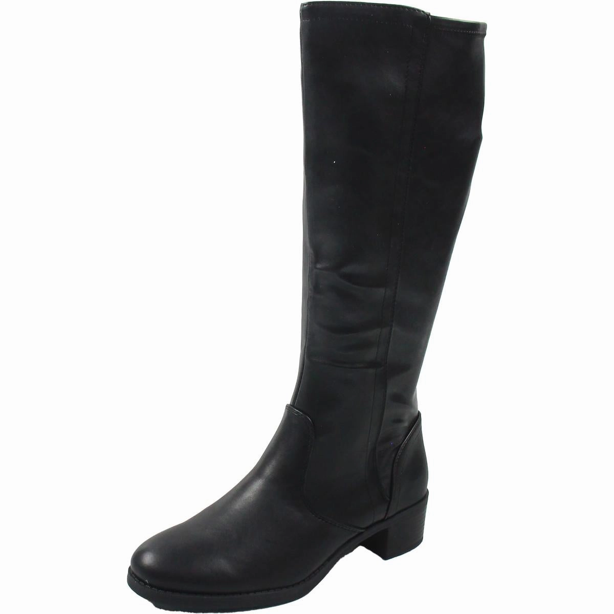 Quick Access TUCKER Womens Zipper Synthetic Knee-High Boots