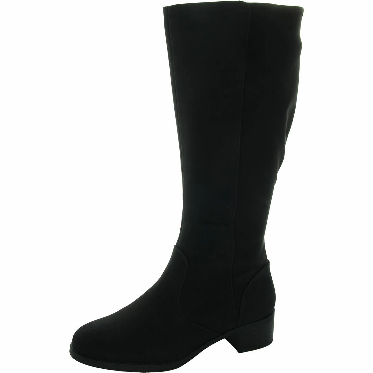 TUCKER Womens Zipper Synthetic Knee-High Boots Comfortable Posture