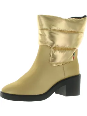 Snow Womens Faux Leather Pull On Winter & Snow Boots Bendable
