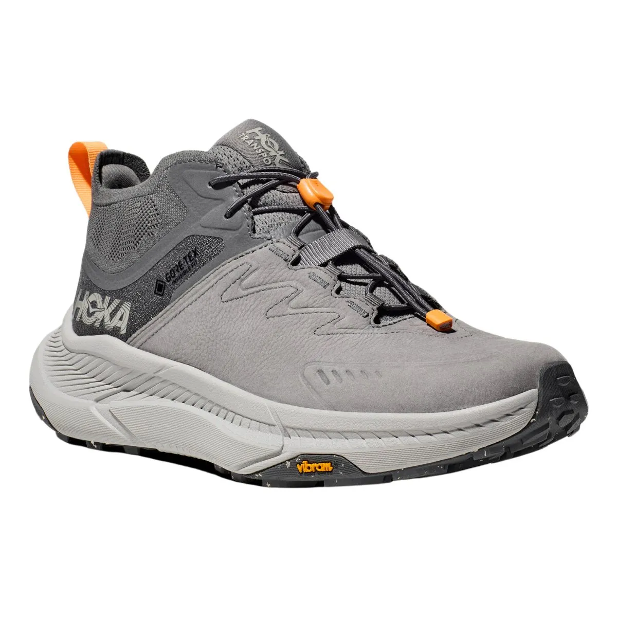 Slip Resistant Outdoor Trek Hoka One One Men's Transport Chukka GTX Grey