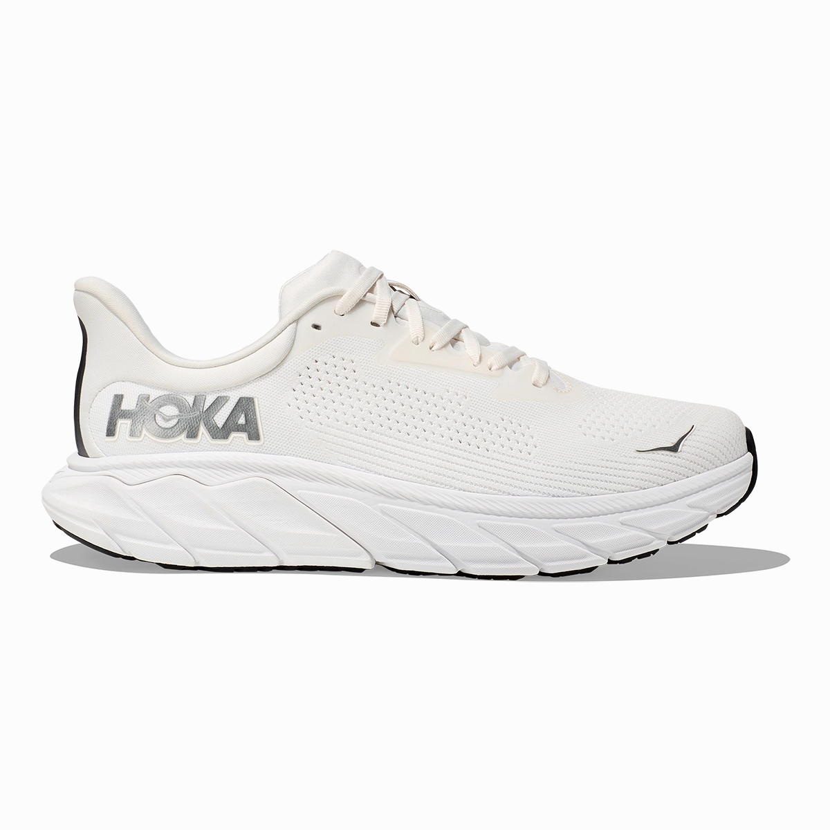 adult style Hoka Arahi 7 - Blanc de Blanc - Steel Wool