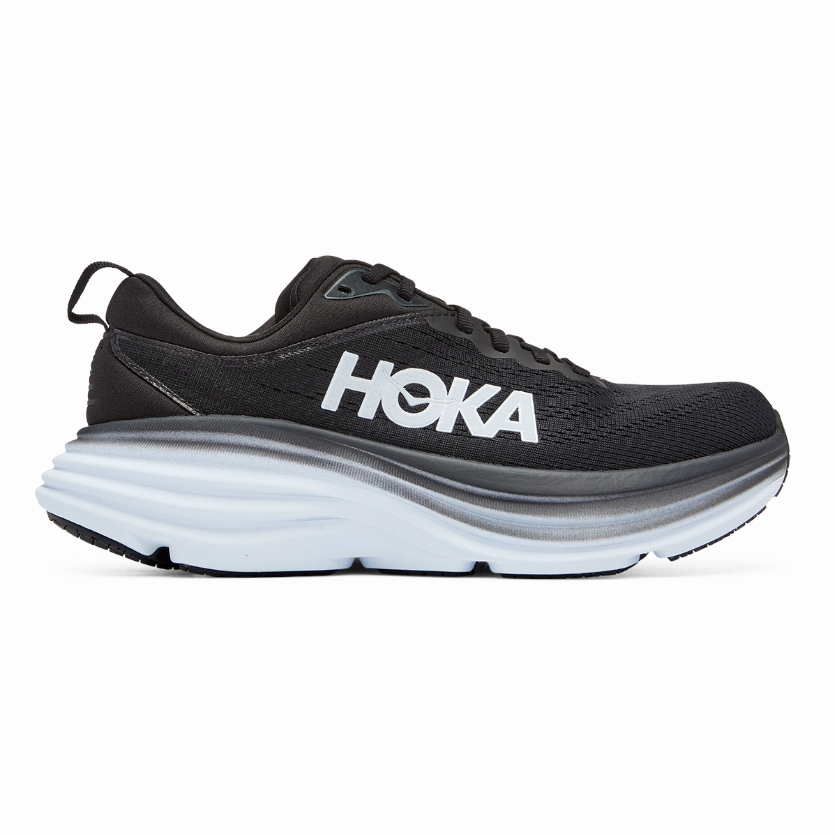Hoka Bondi 8 - Black - White ECCO Biom smooth - surface shoes