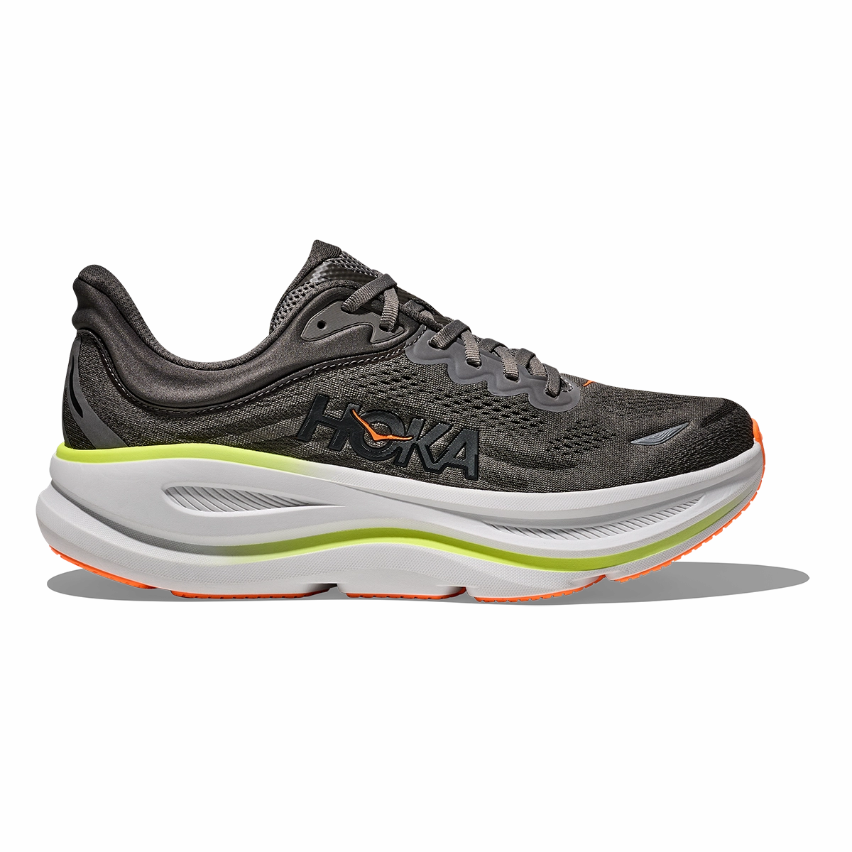 high - performance shoe ability reflective - details - safety shoes Hoka Bondi 9 Asphalt Grey - Gravel