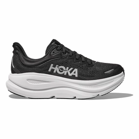 circular track running gear Hoka Bondi 9 Black - White