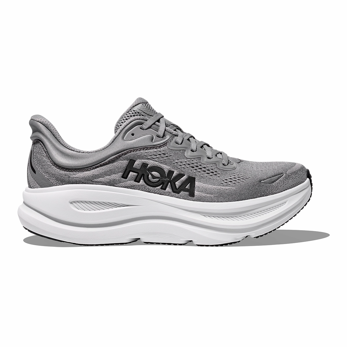 Hoka Bondi 9 Galactic Grey - Stellar Grey Asphalt Comfortable Cushions